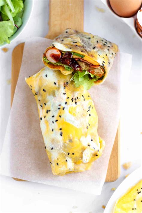 Jianbing Chinese Breakfast Crepes Without Mung Bean Flour That