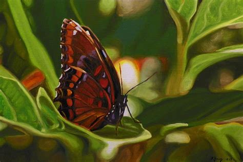 Red Spotted Purple Painting By Kenneth Young Fine Art America