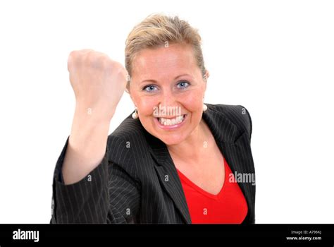 Angry Business Woman Stock Photo Alamy