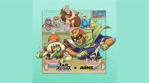 Nintendo releases "Super Smash Bros. Ultimate X ARMS" official artwork