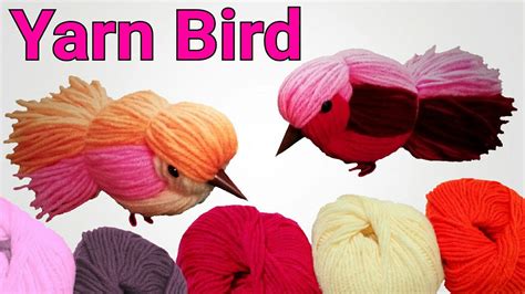 Yarn Bird How To Make A Yarn Bird Diy Yarn Birds Woolen Birds