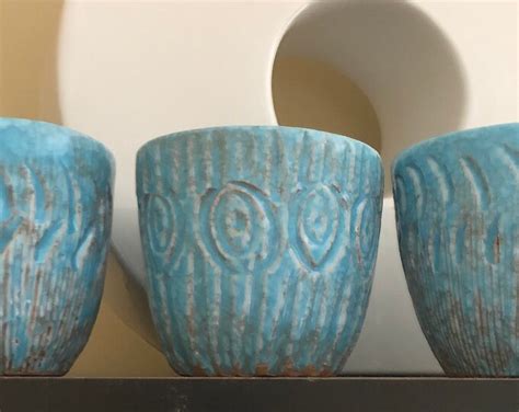 Midcentury Italian Pottery Planters Set Of Three Enesco Etsy