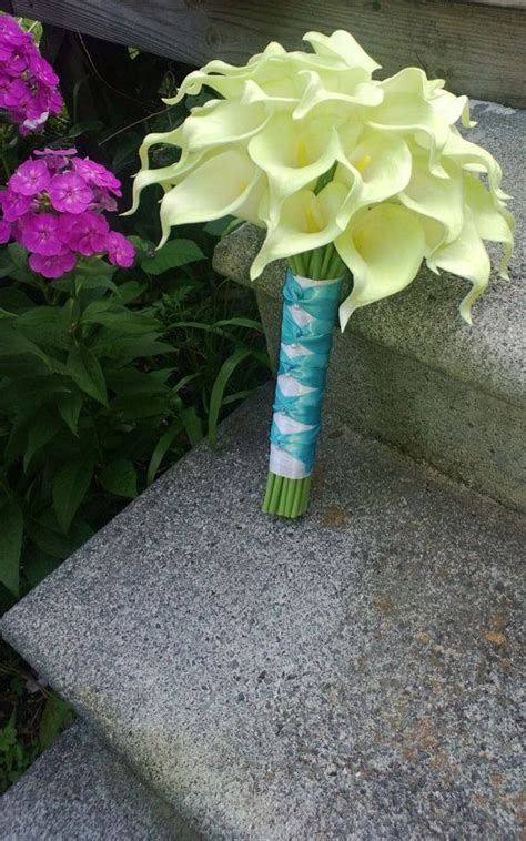 Piece Real Touch Lime Green Calla Lily By Silkflowersbyjean Calla