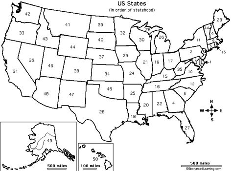 Drab Blank Map Of Usa With State Names Free Vector