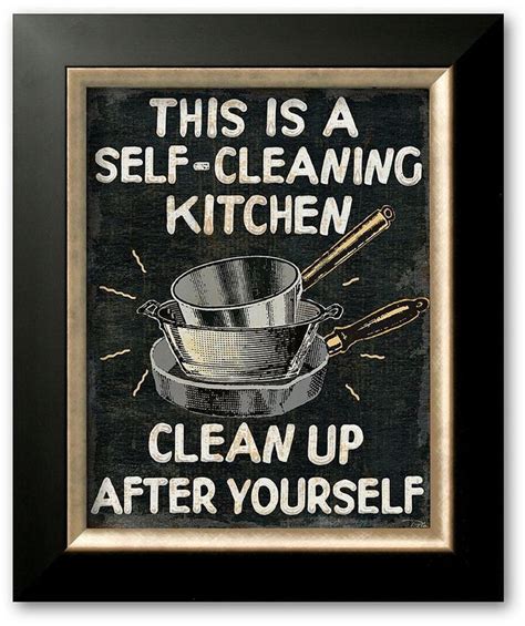 Self Cleaning Kitchen Framed Art Print By Pela Kitchen