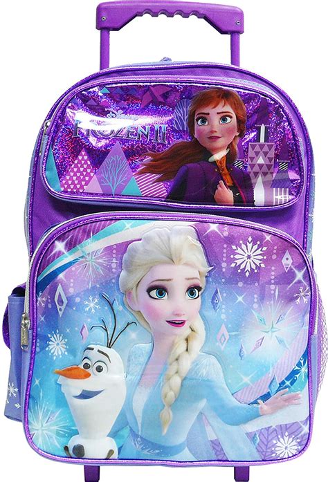 Disney Frozen 2 Elsa And Anna Kids Backpack 16 Rolling Backpack Roller