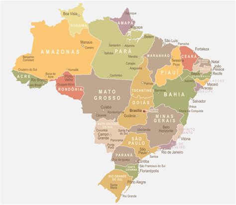 Süden, nordosten, norden und mittlerer. Brasilien Karte - 1 792 878 Brasilien Bilder Und Fotos ...