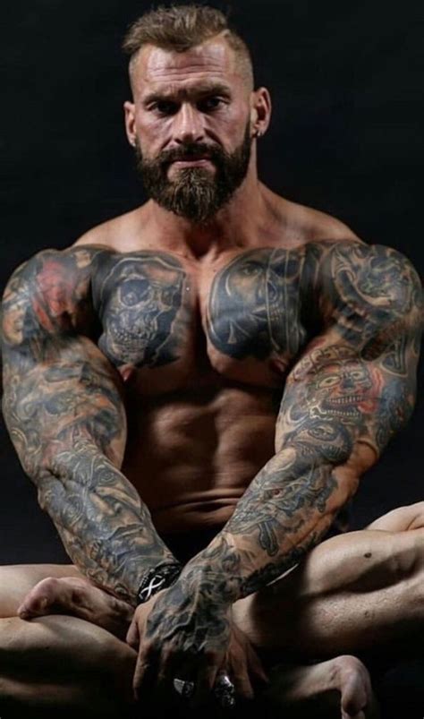 pin by xander troy on tatted muscle in 2020 bearded men muscle men men