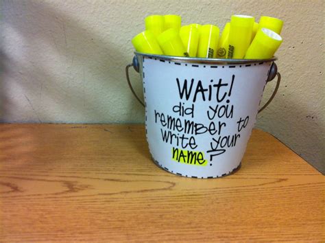 Great Way To Reinforce Students To Make Sure They Wrote Their Names On