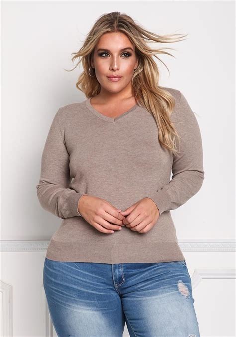 Plus Size Clothing Plus Size Soft Pullover Sweater Top Debshops Plus Size Outfits Summer