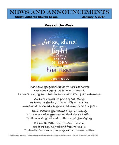 Jan 7 Na By Christ Lutheran Eagan Issuu