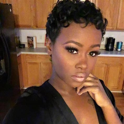 cute curly pixie via hairartbydominique black hair information community short sassy hair