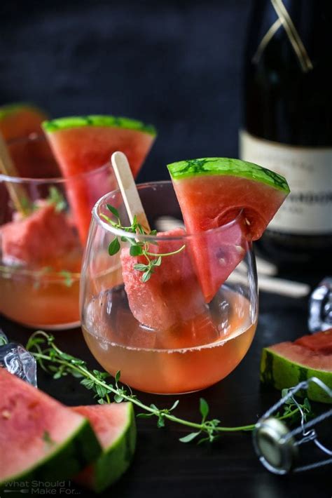 Watermelon Champagne Popsicles What Should I Make For