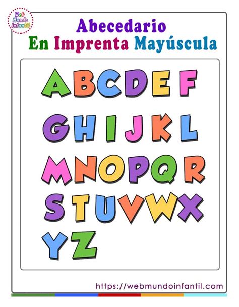 Letras Del Abecedario En Imprenta May Scula