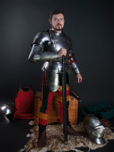 Jousting Knight Armor Set Of Xvi Century For Sale Steel