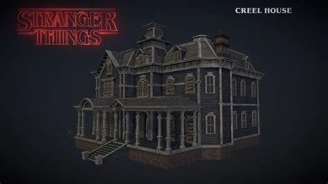 Creel House Stranger Things 3d Model By Paulelderdesign 40b764e