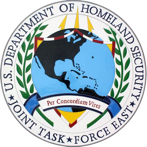Department Of Homeland Security Joint Task Force East Jtf E Plaque