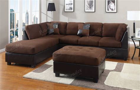 Seat cushion filled with pocket coil springs and. The Best Chocolate Brown Microfiber Sectional Sofas
