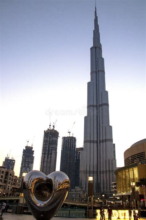 View Of A Tallest Building In The World Burj Khalifa Editorial Stock