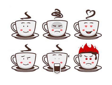 Premium Vector Coffee Chocolate Hot Drink Mug Cup Cartoon Character