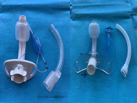 Different Tracheostomy Tubes A Shiley 8dct 76 Mm Id 122 Mm