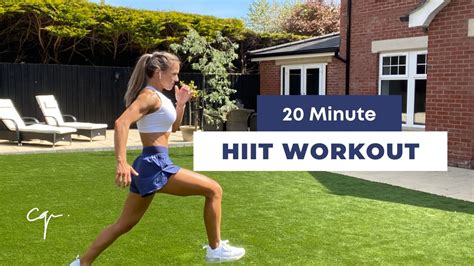 20 Minute Hiit Full Body Workout With No Equipment Youtube