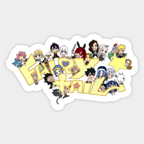 Fairy Tail Chibi 012 Fairy Tail Sticker Teepublic