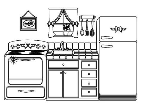 Top quality coloring sheets for free. Beautiful Kitchen House Coloring Pages - Download & Print ...