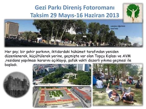 PPT Gezi Parkı Direniş Fotoromanı Taksim 29 Mayıs 16 Haziran 2013