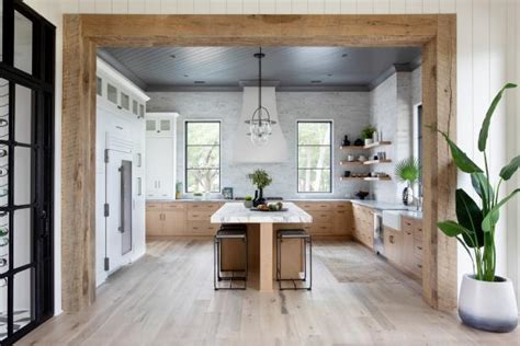 Gray Chef Kitchen With Rustic Beams HGTV
