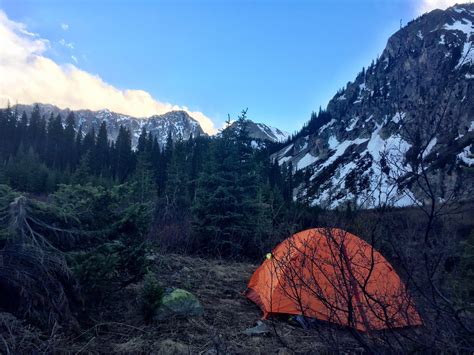 Camping Along Capitol Creek Near Aspen Colorado May 2018 R