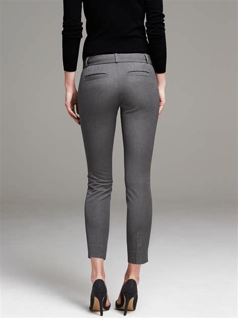 Banana Republic Sloan Fit Gray Slim Ankle Pant In Gray Rich Gray Lyst
