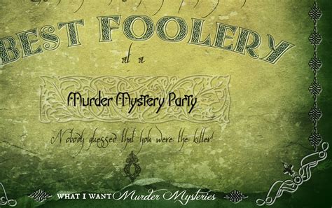 Murder Mystery Party Award Certificates I Elvish Murder Etsy