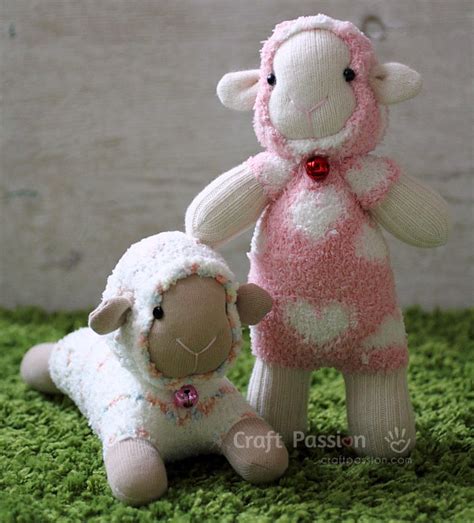 Sew Sock Sheep Toy Craft Passion Free Patterns