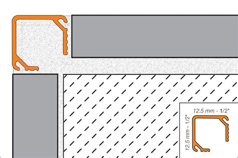 Schluter® Quadec K Edging And Outside Wall Corners For Walls Profiles