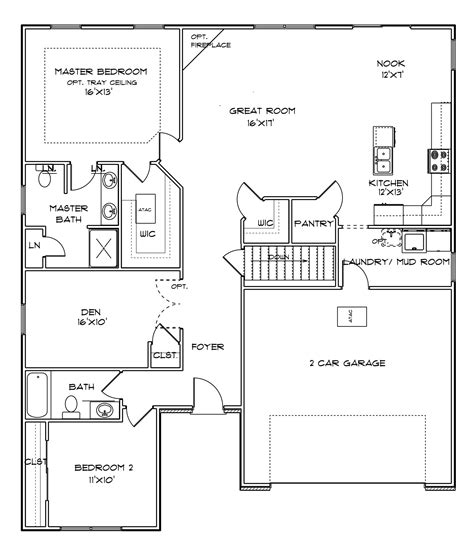 Missouri Home Builders Floor Plans Floorplans Click