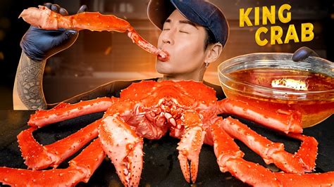 Asmr Mukbang King Crab Seafood Boil Sauce Cooking Eating Sounds