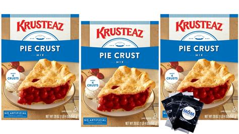 Krusteaz Pie Crust Mix 20 Oz Box 3 Pack Plus 3 My Outlet Mall