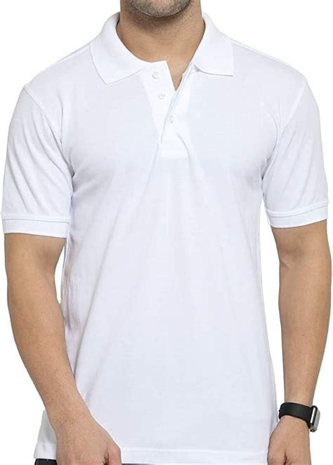 Poly Cotton Plain Men Half Sleeve Collar T Shirt At Rs 229piece In New