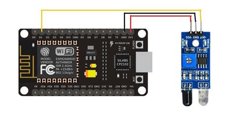 Interface Ir Sensor With Esp8266 Techeonics