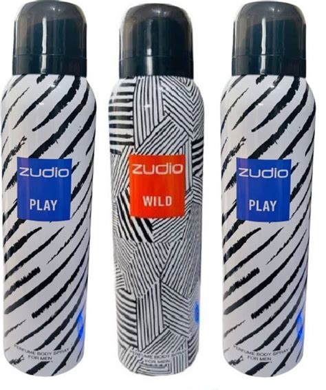 Zudio Play Men 2 Wild Men 1 Pack Of 3 Body Spray For Men And Women Price In India Buy Zudio