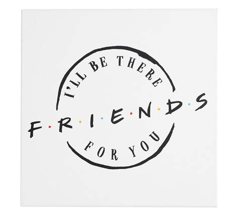 Friends Logo Canvas Print 18 X 18 Friend Logo Friends Sketch