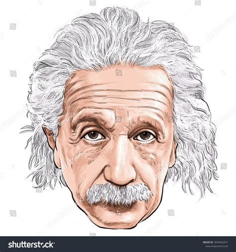 October 16 2020 Caricature Albert Einstein Stock Illustration 1834432471