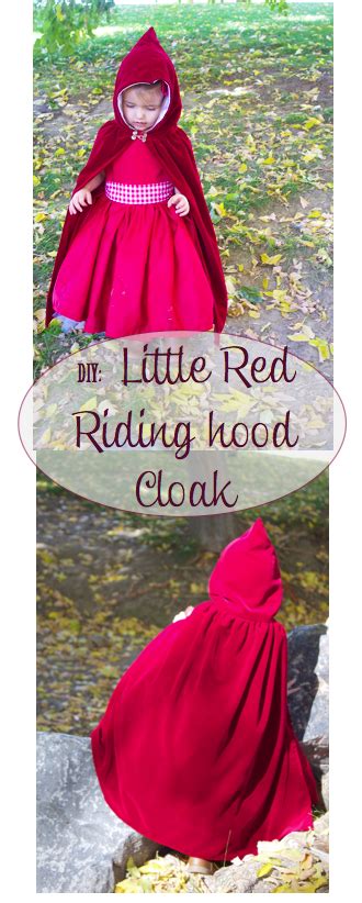 This may help you decide if you child needs less or more hood fabric. do it yourself divas: DIY: Little Red Riding Hood Costume/Cloak 2T-4T