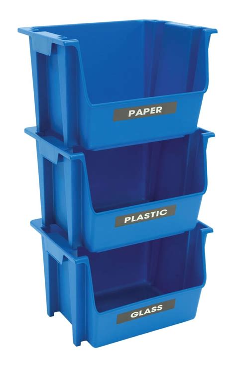United Solutions Nesting Stacking Recycle Bin Recycle Trash