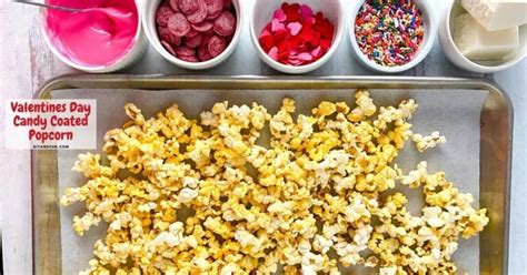 Valentines Day Candy Coated Popcorn Diy And Fun