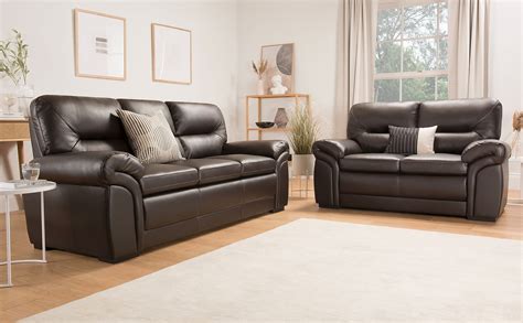 Brown Leather Sofa Stanley Park Ii Brown Leather Sofa From Amax
