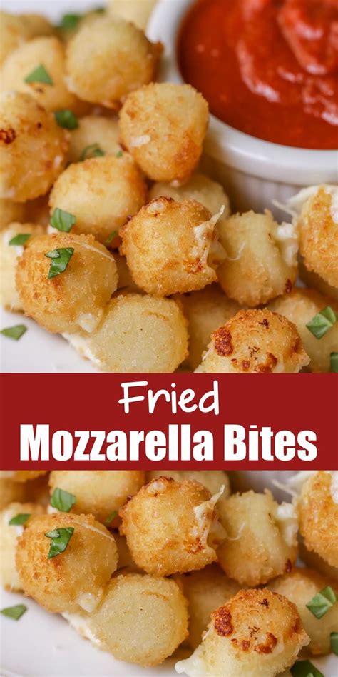 Fried Mozzarella Bites Recipe Recipes Bite Size Snacks Best Food Ever