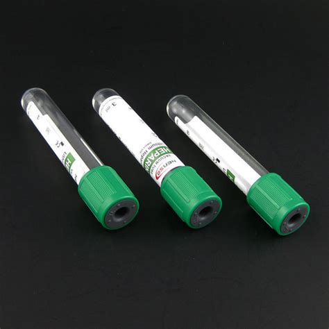 Lithium Heparin Tube For Blood Collection With Green Top
