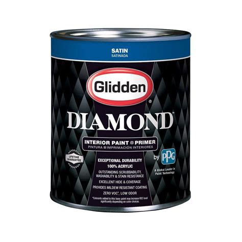 Glidden Premium 1 Qt Pure White Satin Interior Latex Paint Gln6211 04